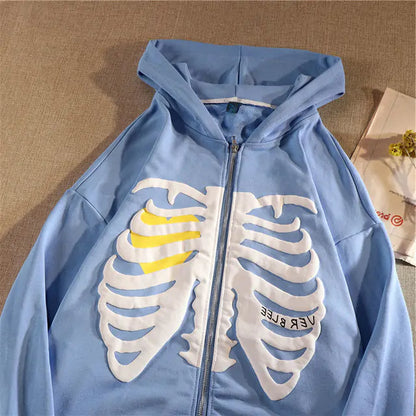 Skeleton Print Hoodie