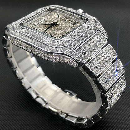 Ice Out Diamond Square Watch for Men