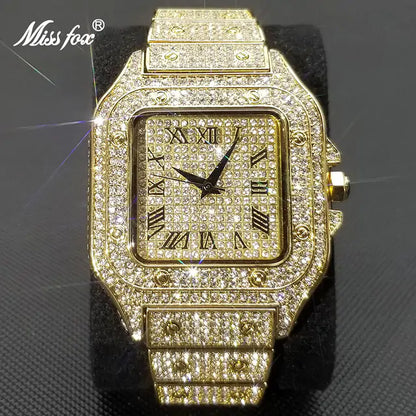 Ice Out Diamond Square Watch for Men