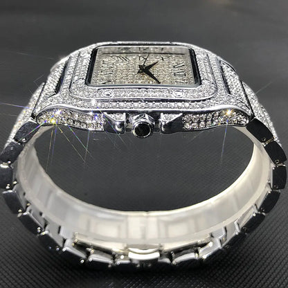 Ice Out Diamond Square Watch for Men