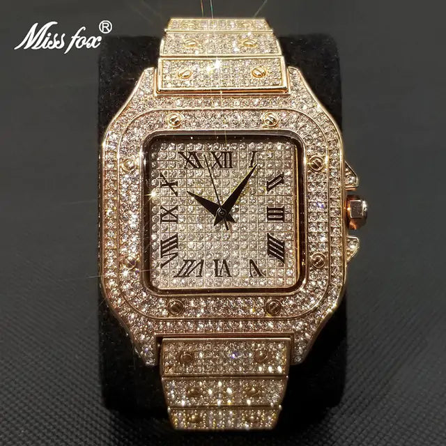 Ice Out Diamond Square Watch for Men