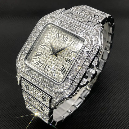 Ice Out Diamond Square Watch for Men