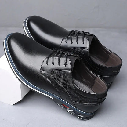 Retro Men Shoes Business Brand Leather Shoes