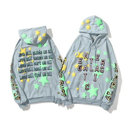 Men's Graffiti Letter Hoodies