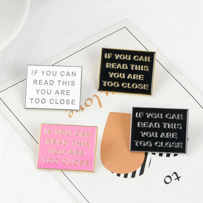 Funny Letter Pins