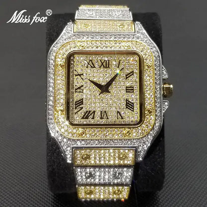 Ice Out Diamond Square Watch for Men